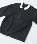 接触冷感COOLスムースジップポロ【BLUE STANDARD/ブルースタンダード】