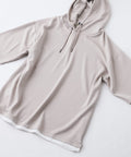 接触冷感 COOLスムース フェイクレイヤード リラックス フィット  Tパーカー BLUE STANDARD