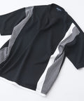 【Blue Standard/ブルースタンダード】接触冷感 COOLスムース フェイクレイヤード リラックスフィット切り替えデザインTシャツ