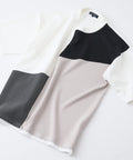 【Blue Standard/ブルースタンダード】接触冷感 COOLスムース フェイクレイヤード リラックスフィット切り替えデザインTシャツ