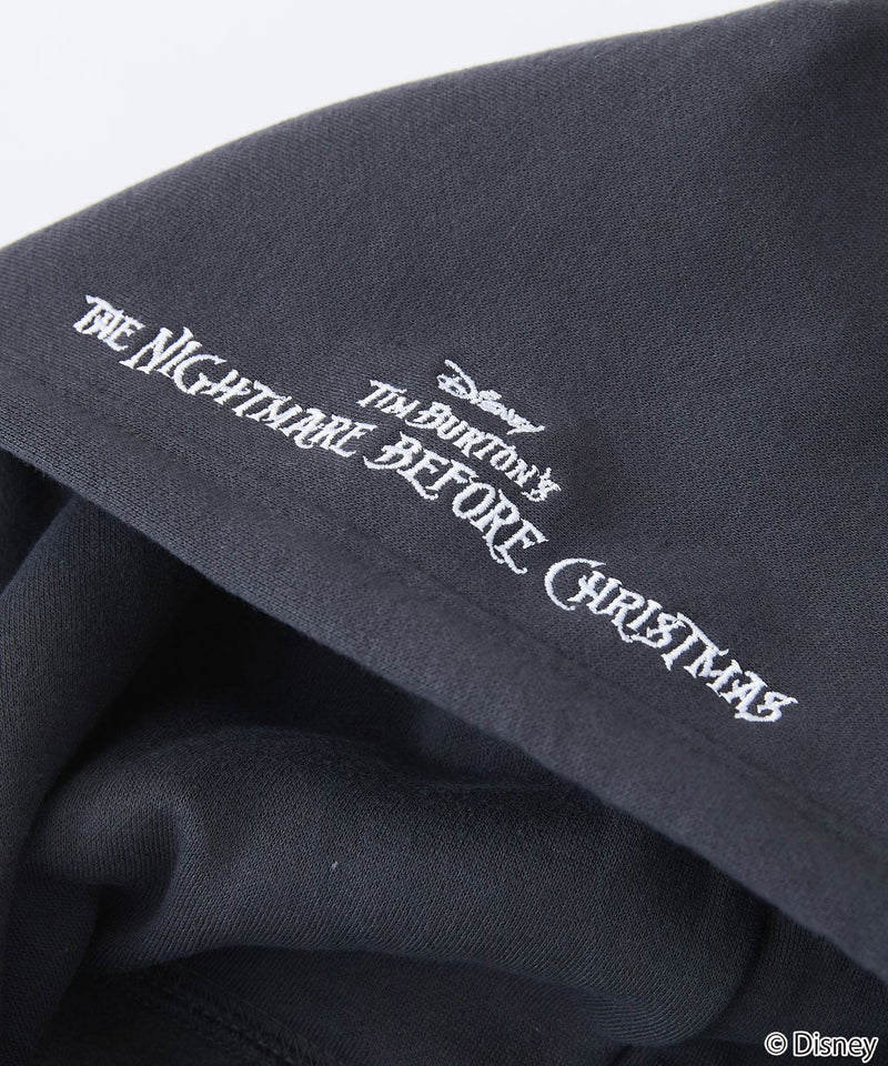 【DISNEY/ディズニー】＜ナイトメアー・ビフォア・クリスマス＞＜ディズニーヴィランズ＞ビッグシルエット 裏起毛 プルオーバーパーカー フーディー ドロップショルダー オーバーサイズ