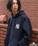 【MLB/メジャーリーグベースボール】裏起毛 バックロゴ フーディー プルオーバーパーカー