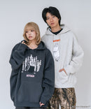 【MOOMIN/ムーミン】【ユニセックスデザインでリンクコーデにも◎】裏起毛プルオーバーパーカー フーディ 保温 キャラクター ムーミン ニョロニョロ リトルミイ スティンキー