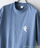 【ねないこだれだ】【コットン100％のしっかりした生地 ドロップショルダー】オリジナルデザイン 刺繍Tシャツ せなけいこ 絵本 コラボ キャラクター 半袖 ユニセックス おばけ グッズ かわいい