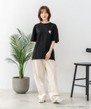 【ねないこだれだ】【コットン100％のしっかりした生地 ドロップショルダー】オリジナルデザイン 刺繍Tシャツ せなけいこ 絵本 コラボ キャラクター 半袖 ユニセックス おばけ グッズ かわいい