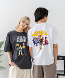 【TOY STORY/トイ・ストーリー】【限定オリジナルデザイン】半袖Tシャツ 綿100% ドロップショルダー ワンポイント バックプリント ディズニー ピクサー キャラクター クルーネック Disney ユニセックス