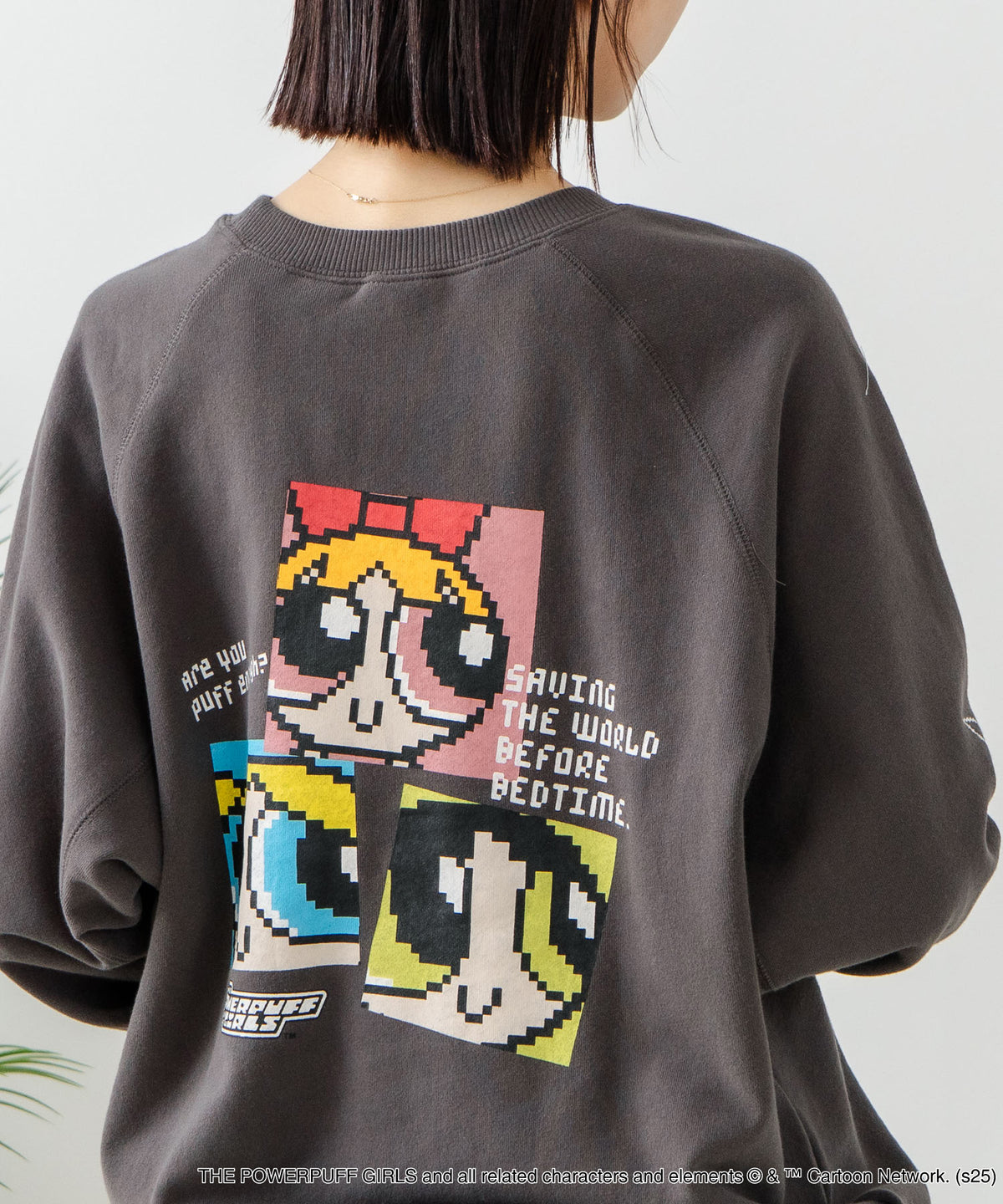⚠️トレーナー⚠️ DISCUS×THE POWERPUFF GIRLS】キャラクタープリントスウェット