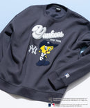 Looney Tunes × MLB  オリジナルデザイン 裏起毛クルーネックスウェット