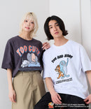 【TOM and JERRY/トムとジェリー】オリジナルデザインTシャツ 刺繍 ドロップショルダー ユニセックス