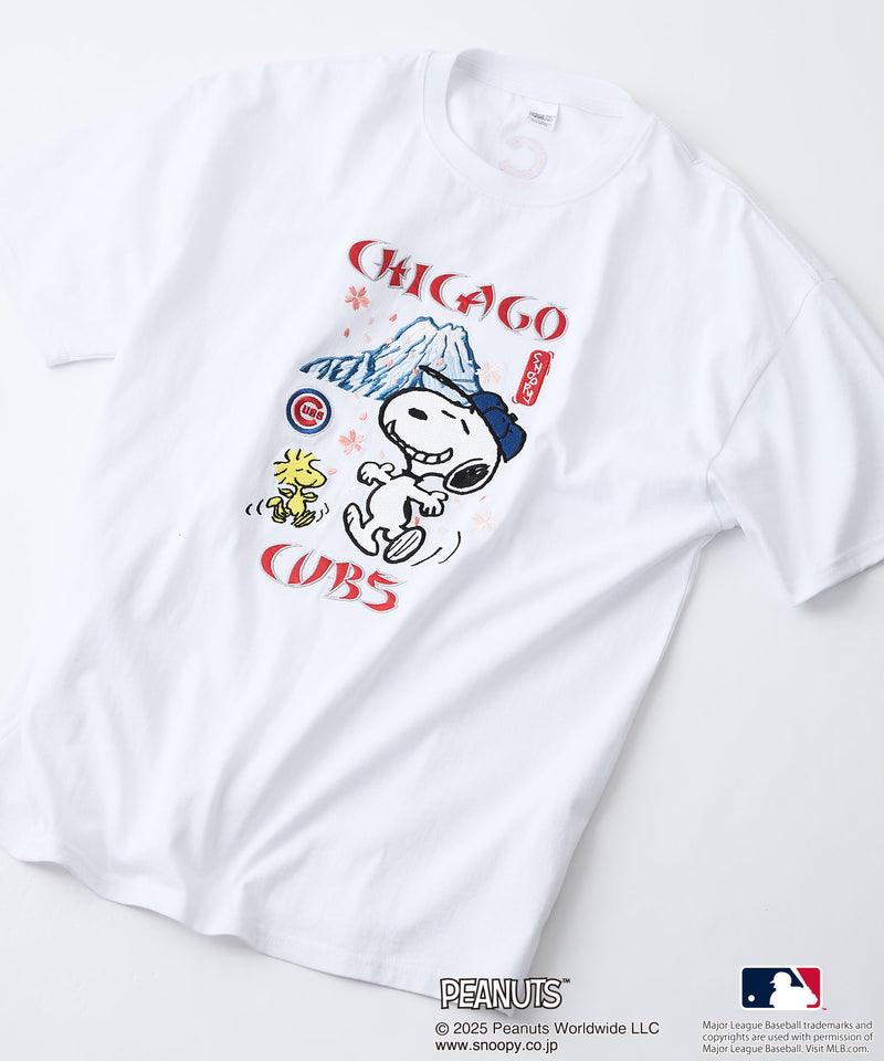 【PEANUTS×MLB】オリジナルデザイン 和柄Ｔシャツ ドジャース ヤンキース カブス スーベニア