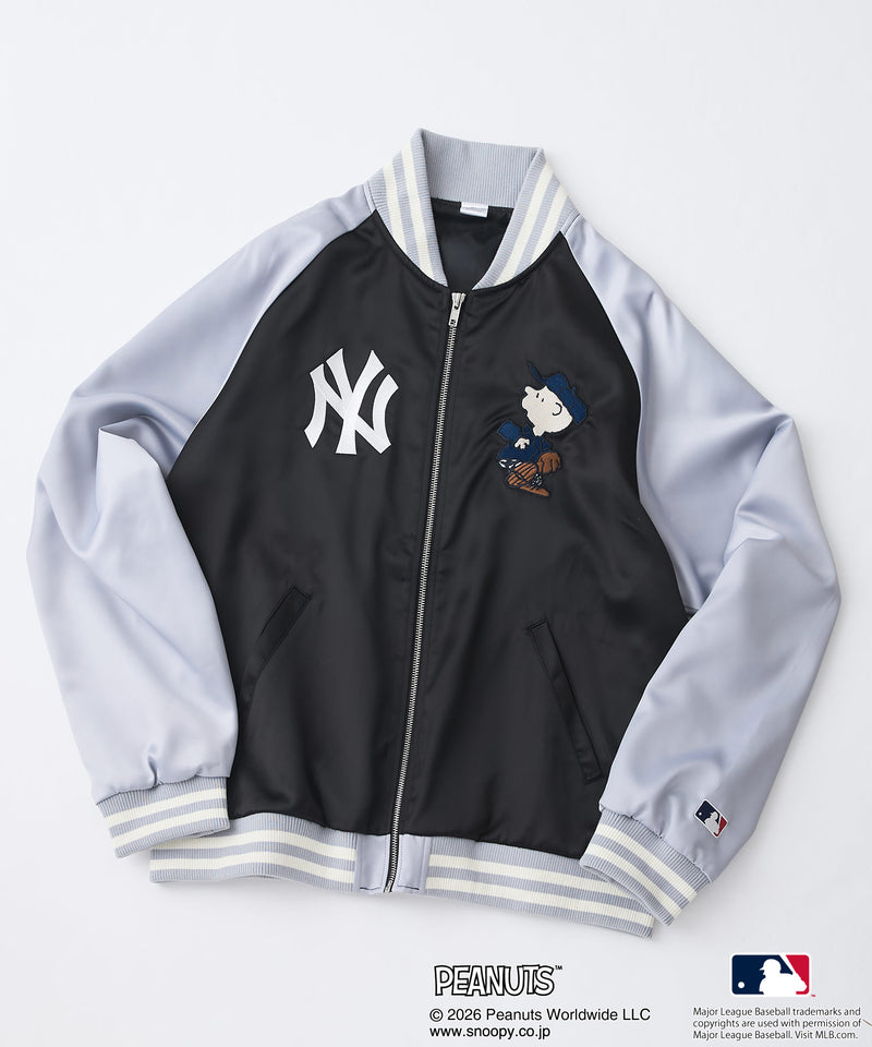 PEANUTS×MLB】オリジナルデザイン 和柄スカジャン ドジャース