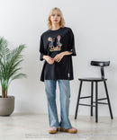 【DISCUS/ディスカス】【選べる丈感・ビーバス＆バッドヘッド】DISCUS×BEAVIS AND BUTT-HEAD コラボＴシャツ 綿100% クルーネック アニメ キャラクタープリント アメカジ ストリート