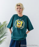 【SPONGEBOB/スポンジ・ボブ】 オリジナルデザイン 刺繍 Tシャツ ドロップショルダー ビッグシルエット ユニセックス キャラクター