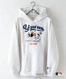 【MLB ×PEANUTS】別注コラボ 裏起毛 フーディー プルオーバー パーカー ドロップショルダー オーバーサイズ