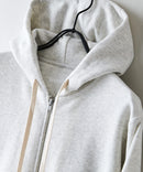 【HANES/ヘインズ】【スタンダードフィットで着る人を選ばない】Hanes SWEATS SHIRO スウェットジップアップフーディー 綿100% タグレス仕様 フード部二重仕立て ユニセックス