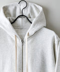【HANES/ヘインズ】【スタンダードフィットで着る人を選ばない】Hanes SWEATS SHIRO スウェットジップアップフーディー 綿100% タグレス仕様 フード部二重仕立て ユニセックス