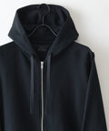 【HANES/ヘインズ】【スタンダードフィットで着る人を選ばない】Hanes SWEATS KURO スウェットジップアップフーディー 綿100% タグレス仕様 フード部二重仕立て ユニセックス ブラック ❘ジーンズメイト公式オンラインショップ