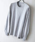 【HANES/ヘインズ】【ニオイの発生を抑制する「Fresh IQ（フレッシュ アイキュー）」加工により1日中快適】Hanes Originals 1P クルーネックロングスリーブＴシャツ 高機能インナー 裾ピスネーム リングスパン糸 チューブボディ タグレス仕様 ユニセックス