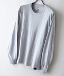 【HANES/ヘインズ】【ニオイの発生を抑制する「Fresh IQ（フレッシュ アイキュー）」加工により1日中快適】Hanes Originals 1P クルーネックロングスリーブＴシャツ 高機能インナー 裾ピスネーム リングスパン糸 チューブボディ タグレス仕様 ユニセックス