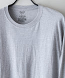 【HANES/ヘインズ】【ニオイの発生を抑制する「Fresh IQ（フレッシュ アイキュー）」加工により1日中快適】Hanes Originals 1P クルーネックロングスリーブＴシャツ 高機能インナー 裾ピスネーム リングスパン糸 チューブボディ タグレス仕様 ユニセックス