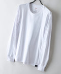 【HANES/ヘインズ】【ニオイの発生を抑制する「Fresh IQ（フレッシュ アイキュー）」加工により1日中快適】Hanes Originals 1P クルーネックロングスリーブＴシャツ 高機能インナー 裾ピスネーム リングスパン糸 チューブボディ タグレス仕様 ユニセックス