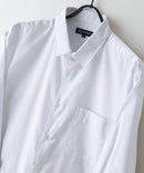 【BLUE STANDARD/ブルースタンダード】【涼しくさらさらな肌ざわりの綿麻シャツ】コットンリネンミックス 7分袖シャツ レギュラーフィット 無地 通気性 清涼感 吸水速乾 紫外線対策