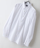 【BLUE STANDARD/ブルースタンダード】【涼しくさらさらな肌ざわりの綿麻シャツ】コットンリネンミックス レギュラーカラーシャツ リラックスフィット 無地 ストライプ 通気性 清涼感 吸水速乾 紫外線対策 羽織り