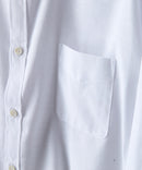 【BLUE STANDARD/ブルースタンダード】【涼しくさらさらな肌ざわりの綿麻シャツ】コットンリネンミックス レギュラーカラーシャツ リラックスフィット 無地 ストライプ 通気性 清涼感 吸水速乾 紫外線対策 羽織り
