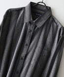 【BLUE STANDARD/ブルースタンダード】【涼しくさらさらな肌ざわりの綿麻シャツ】コットンリネンミックス レギュラーカラーシャツ リラックスフィット 無地 ストライプ 通気性 清涼感 吸水速乾 紫外線対策 羽織り