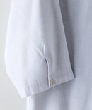 【BLUE STANDARD/ブルースタンダード】コットンリネンミックス 7分袖スキッパーシャツ リラックスフィット 麻混 通気性 清涼感 吸水速乾 紫外線対策