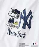 【PEANUTS×MLB】オリジナルデザインTシャツ 刺繍 ドロップショルダー ユニセックス