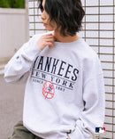 【MLB/メジャーリーグベースボール】 裏起毛 レトロロゴ クルーネックトレーナー スウェット