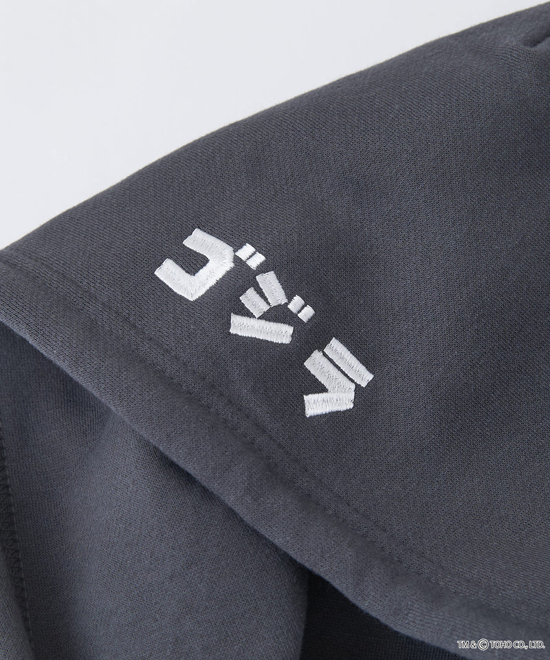 【GODZILLA/ゴジラ】ゴジラ キングギドラ オリジナルデザイン ビッグシルエット 裏起毛 プルオーバーパーカー フーディー ドロップショルダー オーバーサイズ