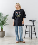 【DISCUS/ディスカス】【選べる丈感・ビーバス＆バッドヘッド】DISCUS×BEAVIS AND BUTT-HEAD コラボＴシャツ 綿100% クルーネック アニメ キャラクタープリント アメカジ ストリート