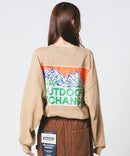 サンセットマウンテン バックロゴ ロンT OUTDOOR EXCHANGE アウトドアエクスチェンジ