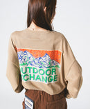 サンセットマウンテン バックロゴ ロンT OUTDOOR EXCHANGE アウトドアエクスチェンジ