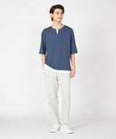 汗染み 目立ちにくい フェイク レイヤード 重ね着風 BIG キーネック Tシャツ ZERO STAIN ゼロステイン 防汚 UVカット 撥水 ❘ジーンズメイト公式オンラインショップ