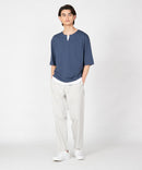 汗染み 目立ちにくい フェイク レイヤード 重ね着風 BIG キーネック Tシャツ ZERO STAIN ゼロステイン 防汚 UVカット 撥水 ❘ジーンズメイト公式オンラインショップ