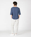 汗染み 目立ちにくい フェイク レイヤード 重ね着風 BIG キーネック Tシャツ ZERO STAIN ゼロステイン 防汚 UVカット 撥水 ❘ジーンズメイト公式オンラインショップ