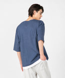 汗染み 目立ちにくい フェイク レイヤード 重ね着風 BIG キーネック Tシャツ ZERO STAIN ゼロステイン 防汚 UVカット 撥水 ❘ジーンズメイト公式オンラインショップ