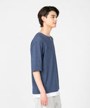 汗染み 目立ちにくい フェイク レイヤード 重ね着風 BIG キーネック Tシャツ ZERO STAIN ゼロステイン 防汚 UVカット 撥水 ❘ジーンズメイト公式オンラインショップ