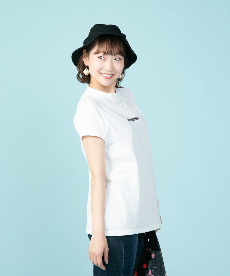 リブ付き モック ネック Tシャツ CONVERSE コンバース レディース