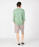 汗染み 目立ちにくい 切替 デザイン BIG 7分袖 Tシャツ ZERO STAIN ゼロステイン 防汚 UVカット 撥水 ❘ジーンズメイト公式オンラインショップ