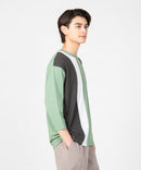 汗染み 目立ちにくい 切替 デザイン BIG 7分袖 Tシャツ ZERO STAIN ゼロステイン 防汚 UVカット 撥水 ❘ジーンズメイト公式オンラインショップ