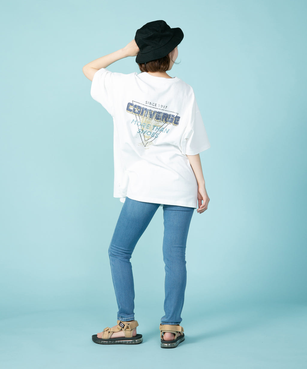 天竺 バックプリント BIG Tシャツ CONVERSE コンバース