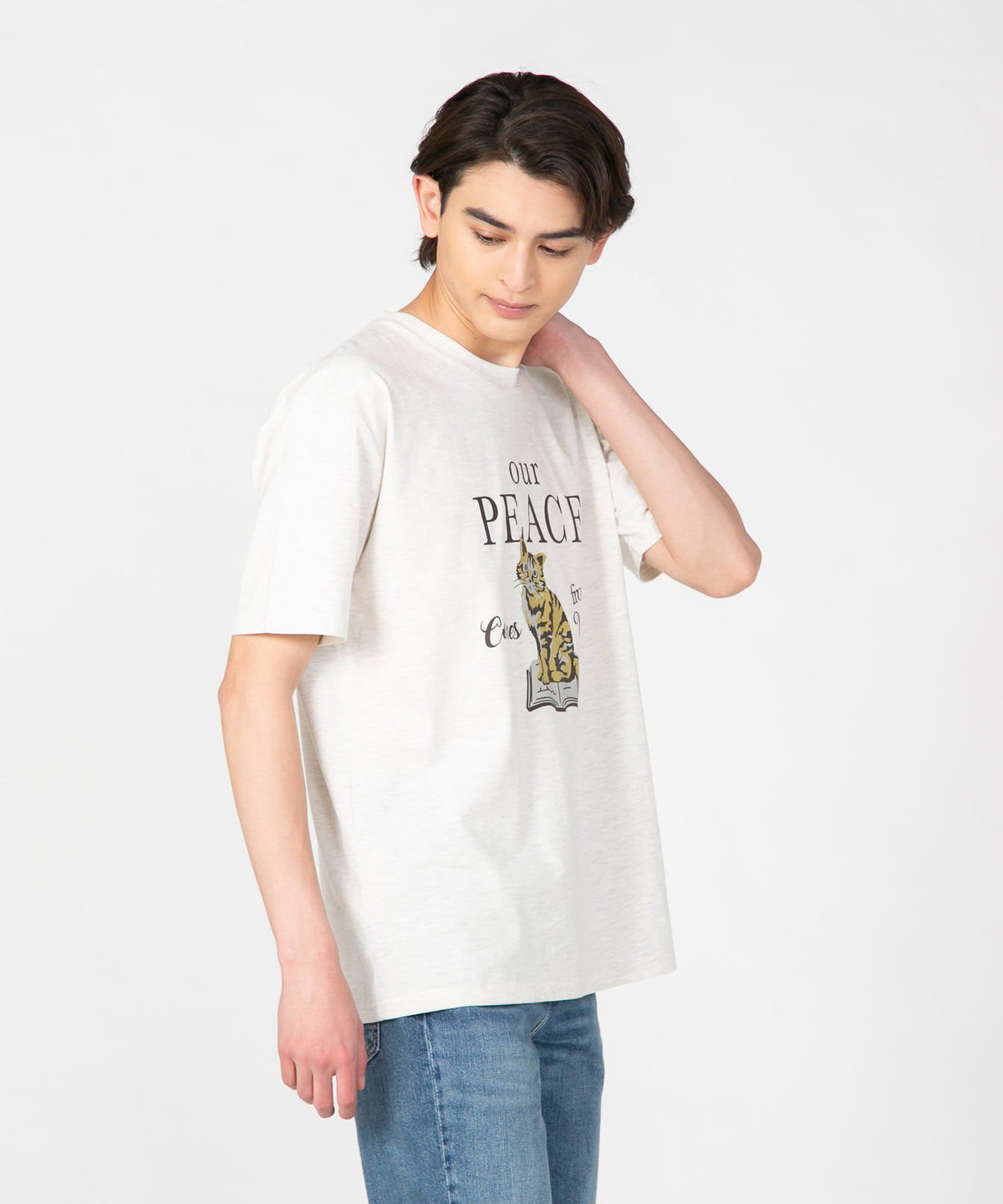 汗染み 目立ちにくい アニマル プリント Tシャツ ZERO STAIN 汗染み 目立ちにくい アニマル プリント Tシャツ ZERO STAIN