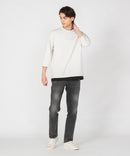 汗染み 目立ちにくい フェイク レイヤード 重ね着風 BIG 7分袖 Tシャツ ZERO STAIN ゼロステイン 防汚 UVカット 撥水 ユニセックス ❘ジーンズメイト公式オンラインショップ