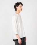 汗染み 目立ちにくい フェイク レイヤード 重ね着風 BIG 7分袖 Tシャツ ZERO STAIN ゼロステイン 防汚 UVカット 撥水 ユニセックス ❘ジーンズメイト公式オンラインショップ