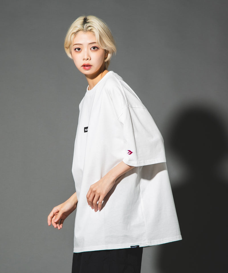 【SAVIER/サビアー】オーバーサイズ ボックスロゴ Tシャツ UVカット