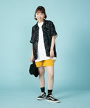 接触冷感 総柄 アロハシャツ レーヨン100％ オープンカラー 開襟 ストリート モード カジュアル 夏服  UNIIT ユニット